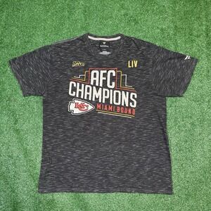 Kansas City Chiefs AFC Champions Miami Bound  T-shirt‎ Size Large L
